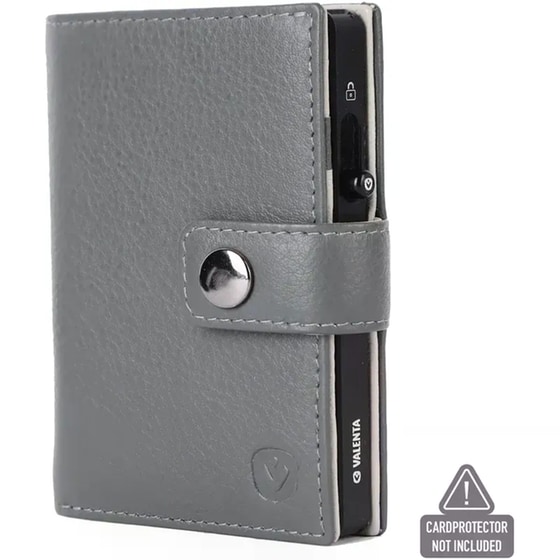 Θήκη Καρτών Valenta Leather Magsafe Luxe Grey image 1
