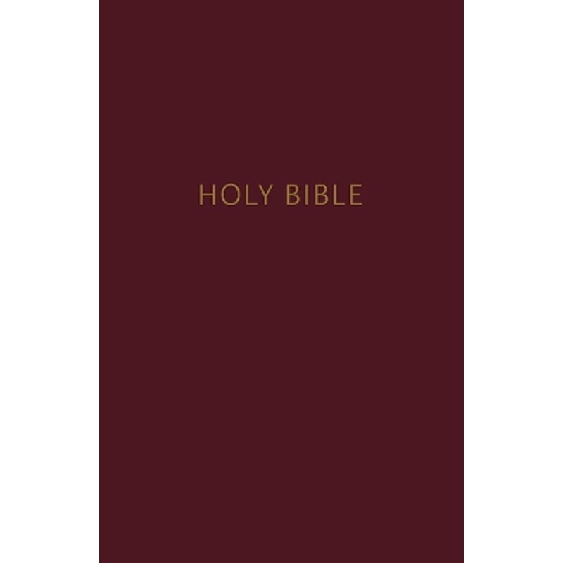 NKJV, Pew Bible, Hardcover, Burgundy, Red Letter, Comfort Print