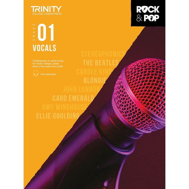 Trinity College London Rock Pop 2018 Vocals Grade 1