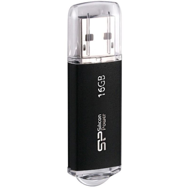 Silicon Power Usb Flash Drive Ultima Ii-i, 16gb, Usb 2.0, Μαύρο