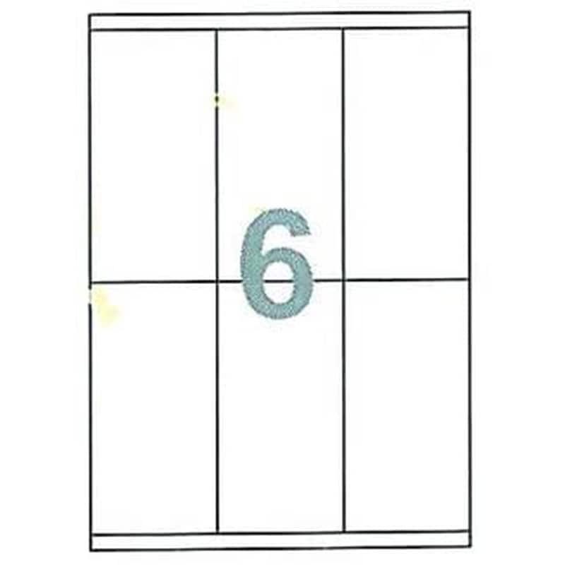 Fleks Ετικέτ. Αυτοκόλ. Λευκές 70x147mm 6/φ 100φ Α4