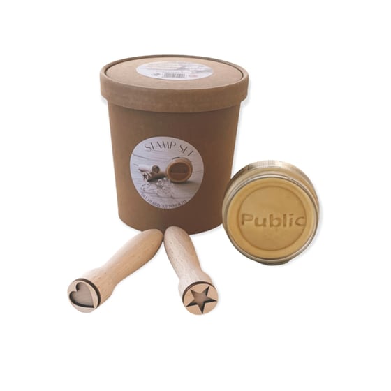 Σετ Δώρου 2Τ 2 Στάμπες & Κίτρινη πλαστελίνη image 0