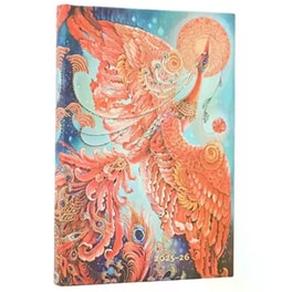 Ημερολόγιο Εβδομαδιαίο Paperblanks 18M 2025-2026 Mini Firebird
