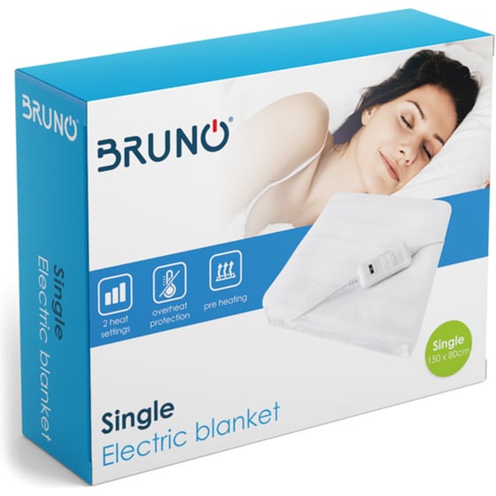 Ηλεκτρική Υπόστρωμα BRUNO BRN-0064 Μονό 80 x 150 cm Λευκό image 2