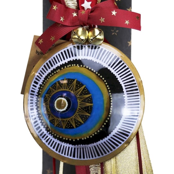 Κρεμαστό Χριστουγεννιάτικο Γούρι Synchronia Μεταλλικό - Μπάλα image 1