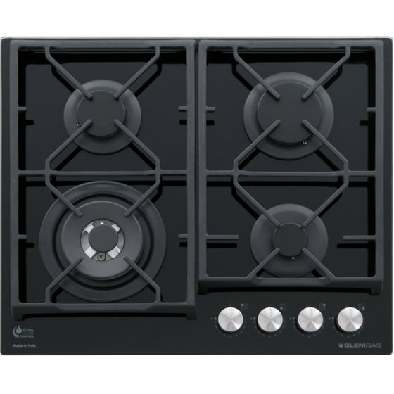 GLEMGAS GV64TXBK (GPL) 60 cm Μαύρο Εστία Υγραερίου Αυτόνομη image 0