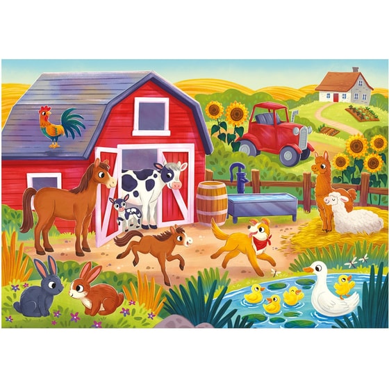 Παιδικό Παζλ Clementoni Super Color Στη Φάρμα (2x20 Κομμάτια) image 2