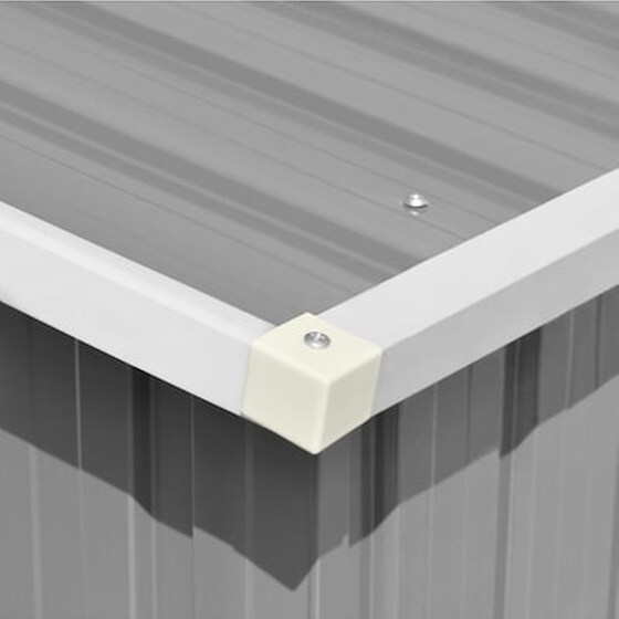 Vidaxl Αποθήκη Κήπου Γκρι 257 X 779 X 181 Εκ. Από Γαλβανισμένο Ατσάλι image 3