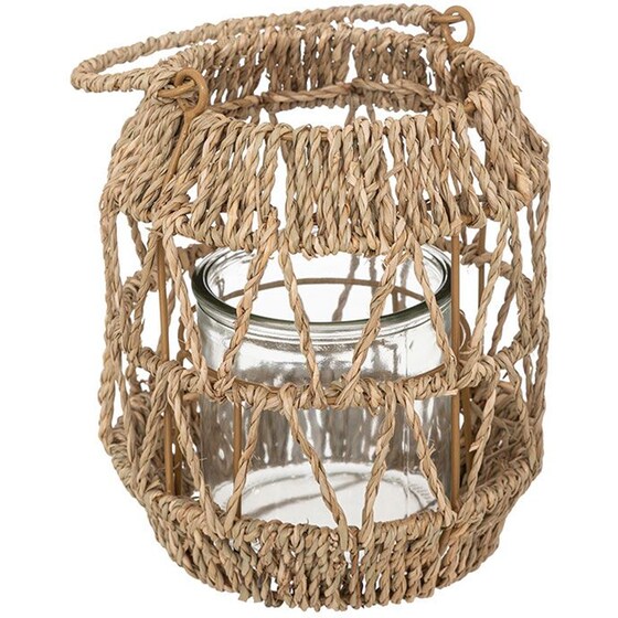 Φανάρι Spitishop A-s Lantern από Ξύλο και Μέταλλο 193782 Φ17x18 cm - Μπεζ image 2