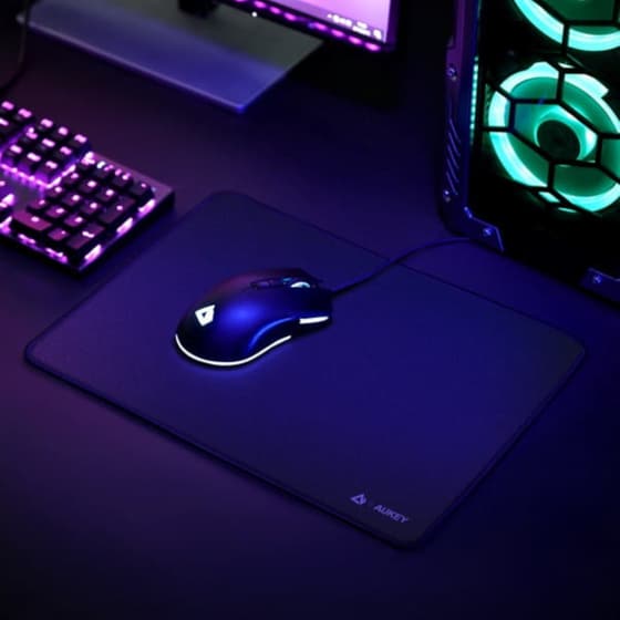 Aukey KM-P1 Gaming Mouse Pad Medium 350mm Μαύρο image 2