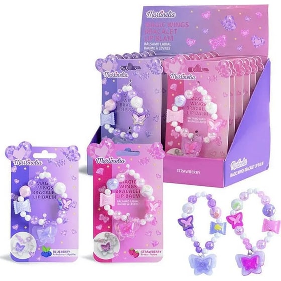 Martinelia Magic Wings Bracelet Lip Balm Strawberry & Βραχιολάκι 1 Τμχ - Τυχαία Επιλογή Σχεδίου image 0