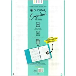 Ανταλλακτικά Φύλλα Carchivo A4 Καρέ Ντοσιέ Carpeblock