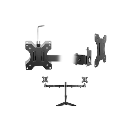 Βάση Οθόνης 13" - 32" -  Ewent - Dual Monitor Desk Stand - EW1536 - Μαύρο image 1