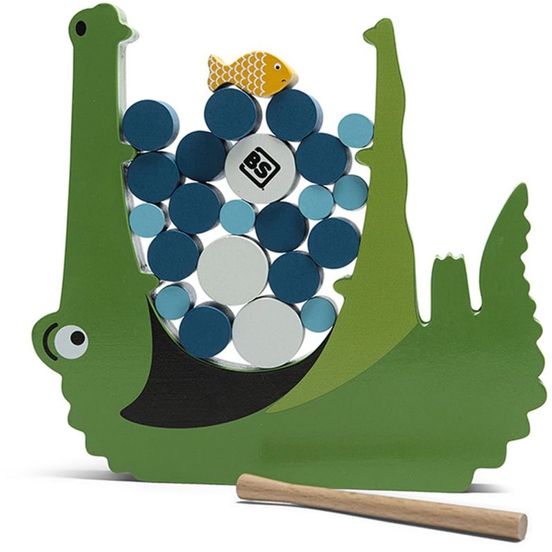 Ξύλινο Παιχνίδι Ισορροπίας Bs Toys Κροκόδειλος BS TOYS