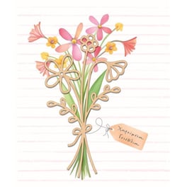 Ευχετήρια Κάρτα GNF Γενεθλίων Μπουκέτο Λουλούδια