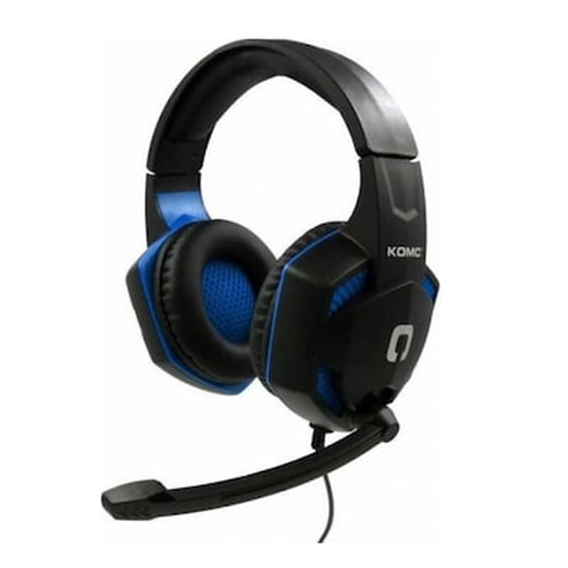 KOMC Komc G302 Gaming Ενσύρματα Ακουστικά 3.5mm - Μαύρα/Μπλε