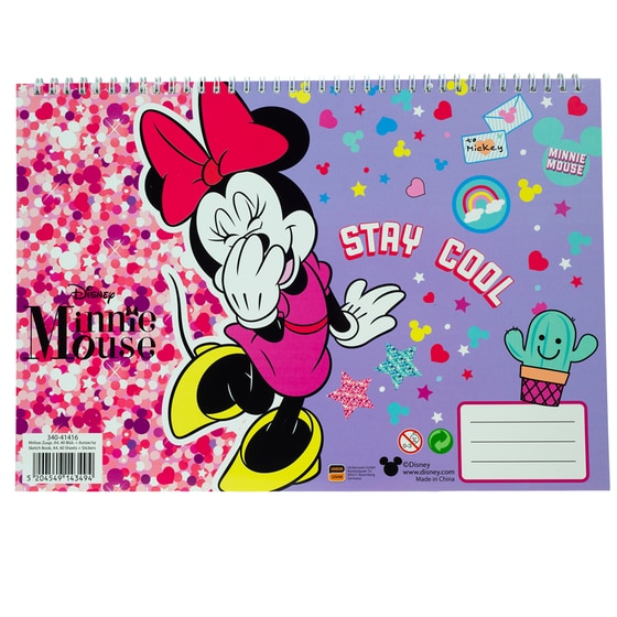 Μπλοκ Ζωγραφικής GIM&nbsp;23X33&nbsp;Minnie A4 40 Φύλλων image 0