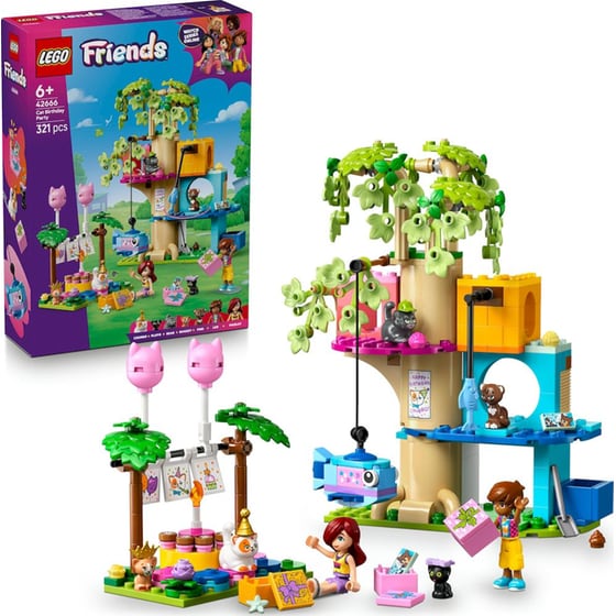 LEGO® Friends Cat Birthday Party & Tree House (42666) image 1