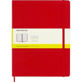 Σημειωματάριο Moleskine Squared XLarge Scarlet Red