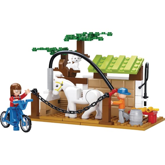 Sluban Τουβλάκια Town Farm: Horse Care Station Για 6+ Ετών 110τμχ (m38-b0557) image 2