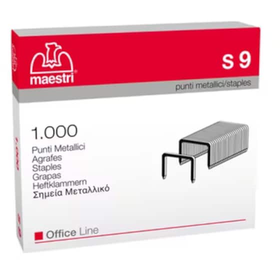 Σύρματα Συρραπτικού Ανταλλακτικά Maestri Νο.9 1000 Τεμάχια Roma image 0