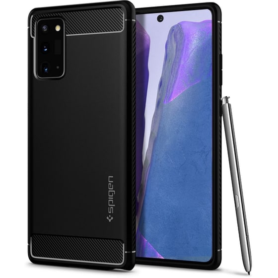 Θήκη Samsung Galaxy Note 20 - Spigen Rugged Armor - Matte Black image 1