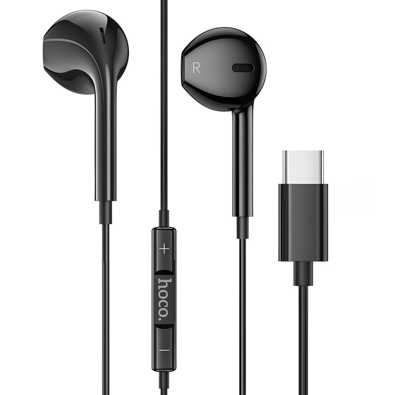 HOCO Ακουστικά Handsfree Hoco M80 Original 20τμχ USB-C - Μαύρα