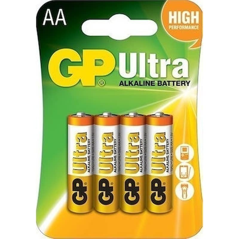 GP GP Batteries Αλκαλικές Μπαταρίες LR06 AA 1.5V 4τμχ