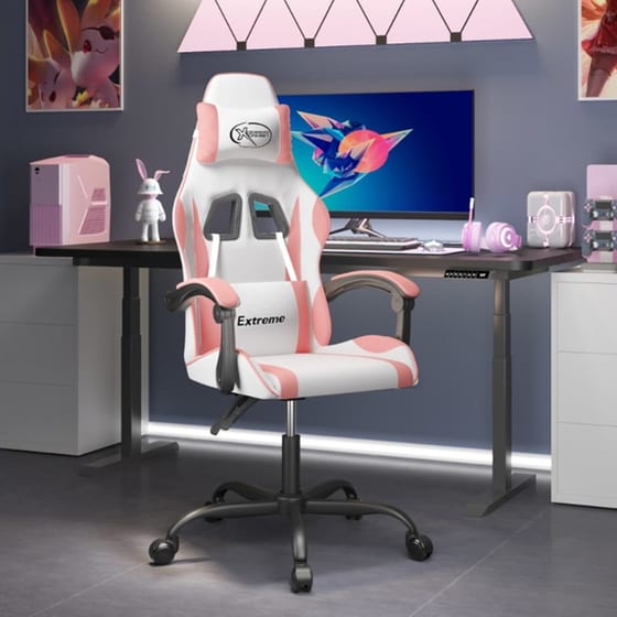 Καρέκλα Gaming VIDAXL 3143875 από Τεχνητό Δέρμα - Λευκό image 10