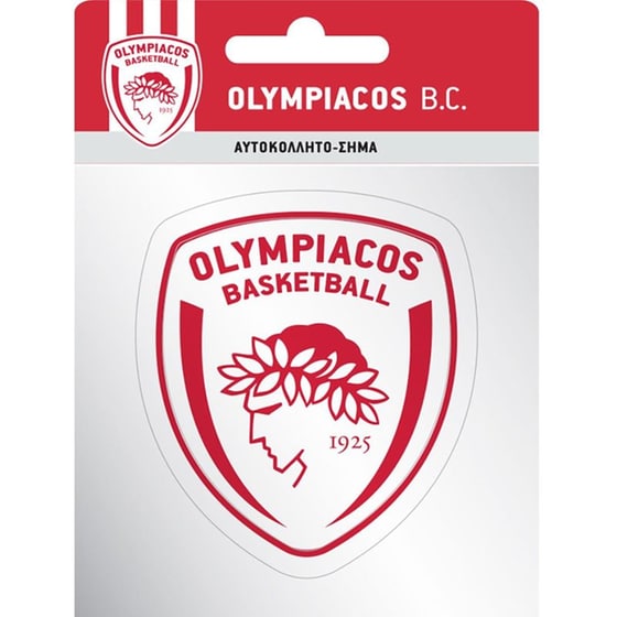 Αυτοκόλλητα Χάρτινη Πόλη Μεγάλο Σήμα Ολυμπιακός Μπάσκετ 1 image 0