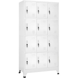 Φοριαμός VidaXL Μεταλλικός 90x45x180 cm - Λευκό