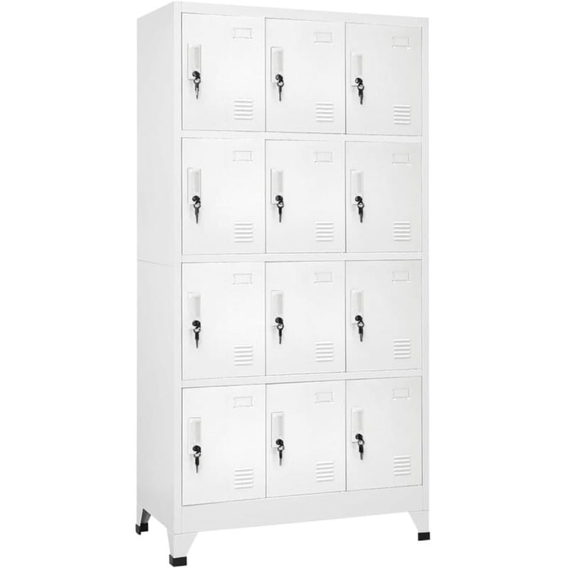 VIDAXL Φοριαμός VidaXL Μεταλλικός 90x45x180 cm - Λευκό