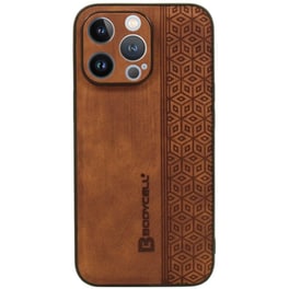 Θήκη Apple iPhone 14 Pro - Bodycell Pattern Leather - Brown