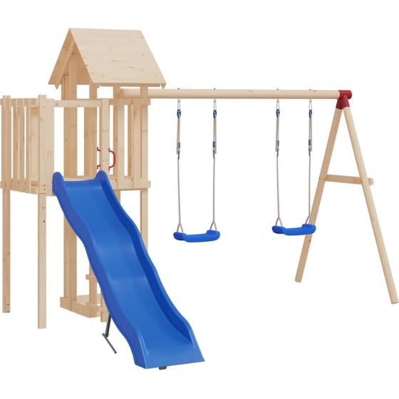 VidaXL Κούνιες με Σχοινιά 2 Τμχ 37x15cm από Πολυαιθυλένιο - Μπλε image 1