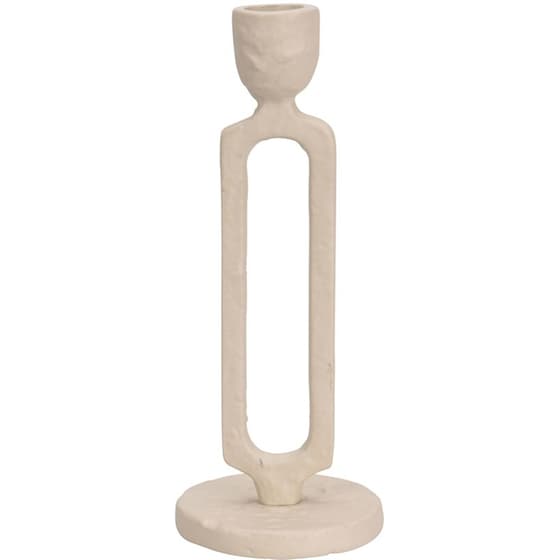 Κηροπήγιο Spitishop Κ-μ Warm Grey A98808040 από Αλουμίνιο 8x20cm - Εκρού image 0