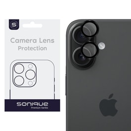 Προστατευτικό καμερώνAppleiPhone 16/ 16 Plus - Sonique Camera Protection Lens Pro - Black