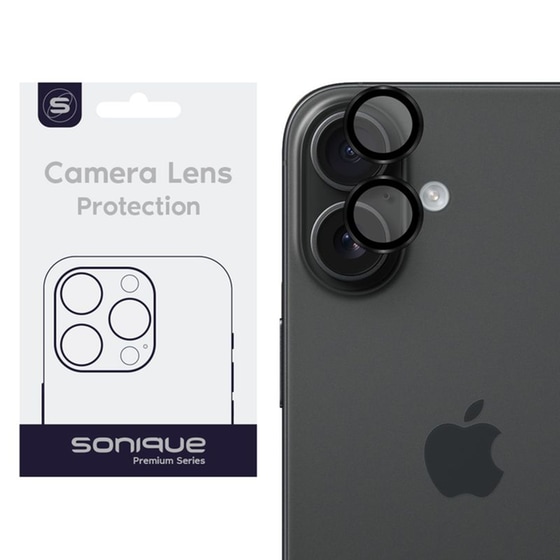 Προστατευτικό καμερώνAppleiPhone 16/ 16 Plus - Sonique Camera Protection Lens Pro - Black image 0