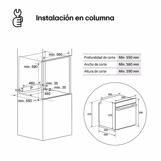 LG WS5D7230S InstaView™ 72 Lt Inox Εντοιχιζόμενος Φούρνος Άνω Πάγκου image 8