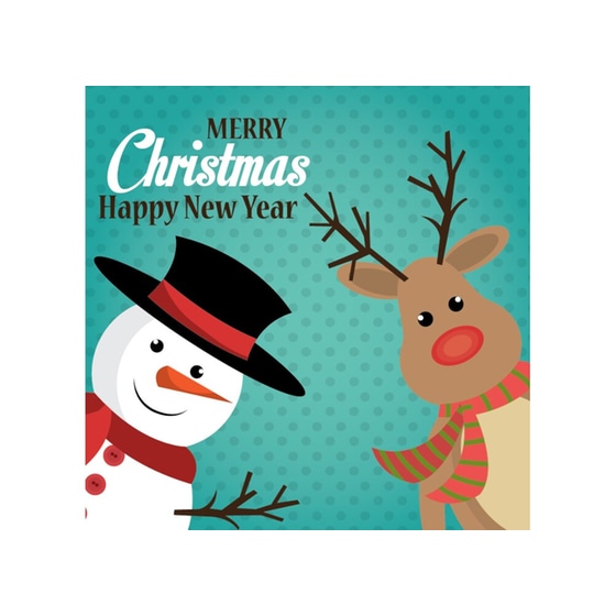 Χριστουγεννιάτικη Κάρτα Pocket με Glitter image 0