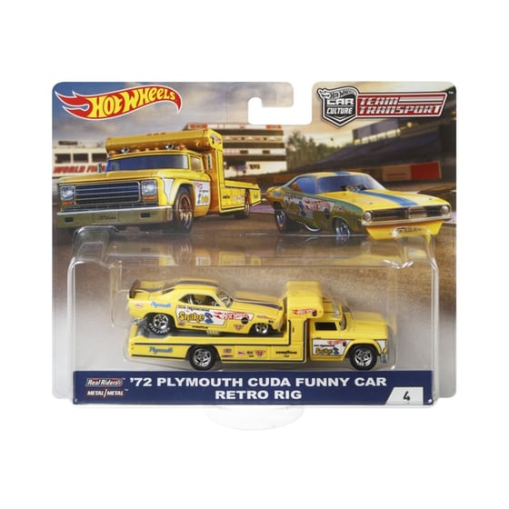 Νταλίκα Hot Wheels με Αυτοκινητάκι (1 Τεμάχιο) image 2