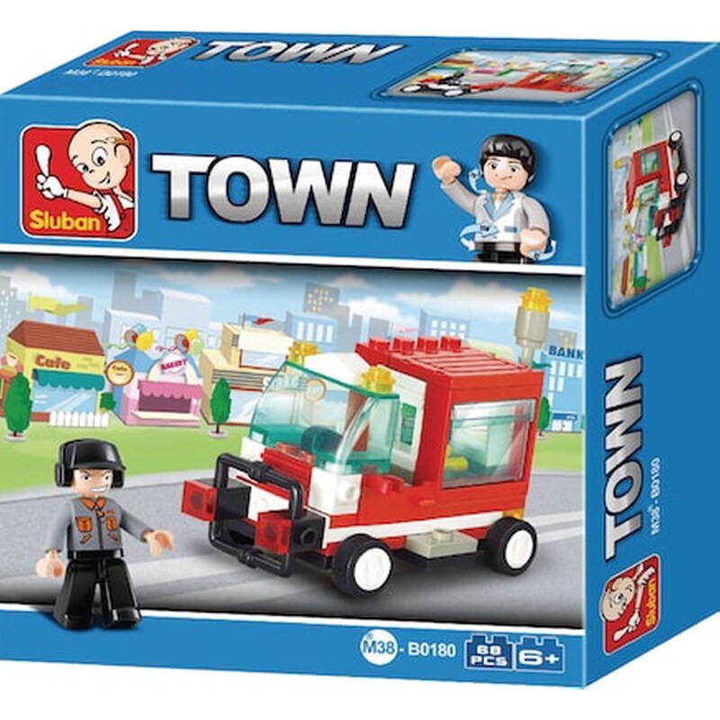 Sluban Τουβλάκια Town, Service Vehicle M38-b0180, 68τμχ