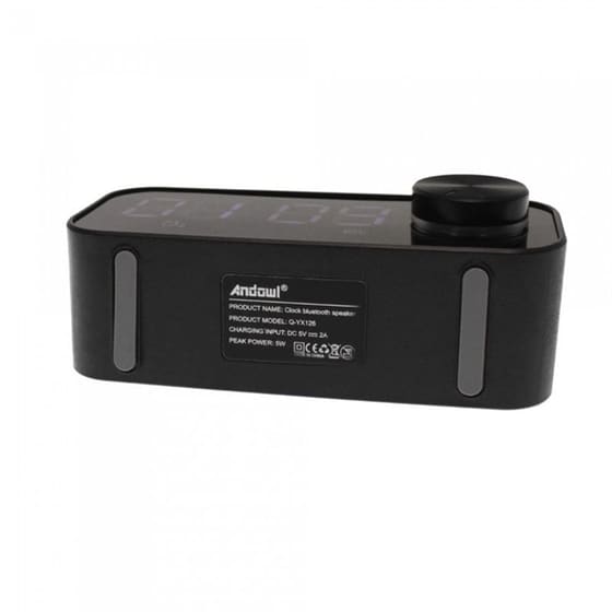 Ψηφιακό Ρολόι Επιτραπέζιο Andowl Q-YX126 - Μαύρο image 1