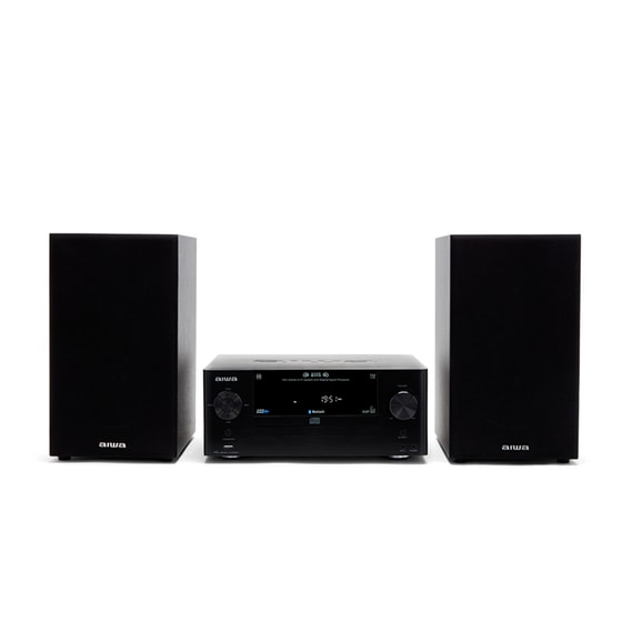 Ηχοσύστημα Aiwa MSBTU-500 2.0 50W Με CD/Digital Media Player - Μαύρο image 0