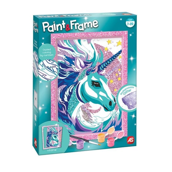 As Company Σετ Ζωγραφικής Paint & Frame Ζωγραφίζω Με Αριθμούς Fairytale Unicorn image 11