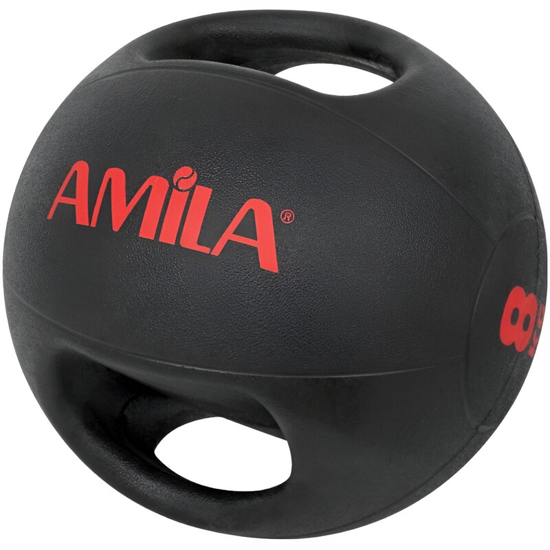 Μπάλα Medicine Amila Κατάλληλη για Ενδυνάμωση 8 kg 27 cm από PVC – Μαύρο