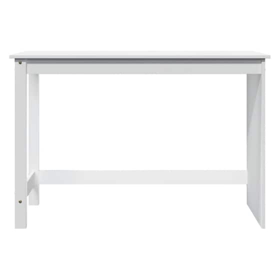 Γραφείο VidaXL από Μασίφ Ξύλο Πεύκου 112x50x75 cm - Λευκό image 3