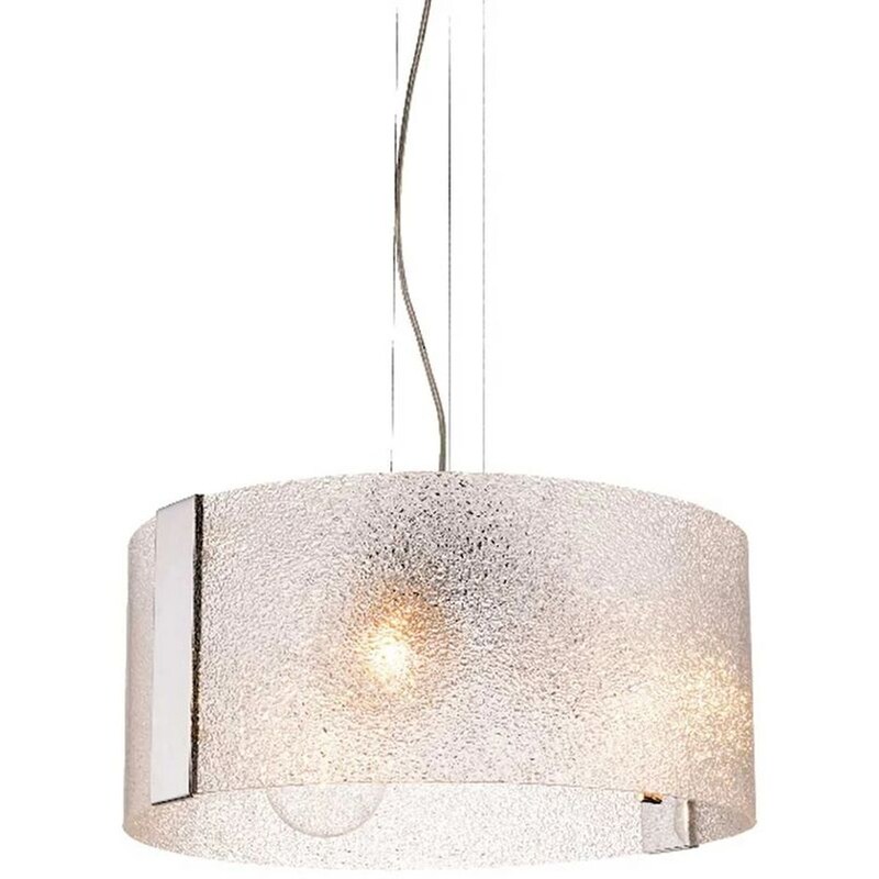 Φωτιστικό Οροφής Τρίφωτο Aca Dione Oyd10087asp3 Μεταλλικό/Γυάλινο - Ασημί