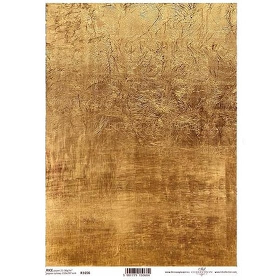 Ριζόχαρτο "gemstones Gold" 21x29.7εκ.  (itd-r1656) image 0