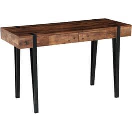 Γραφείο Artelibre Bix από MDF/Μέταλλο 120x50x75 cm - Καρυδί/Μαύρο