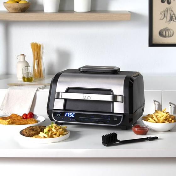 IZZY IZ-8265 με Πόρτα 1700 W Μαύρη/Ασημί Φριτέζα Αέρος & Grill image 13